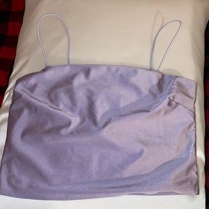 light purple crop top tank